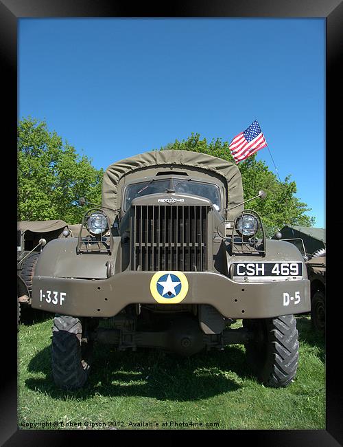 Monster military truck Framed Print by Robert Gipson
