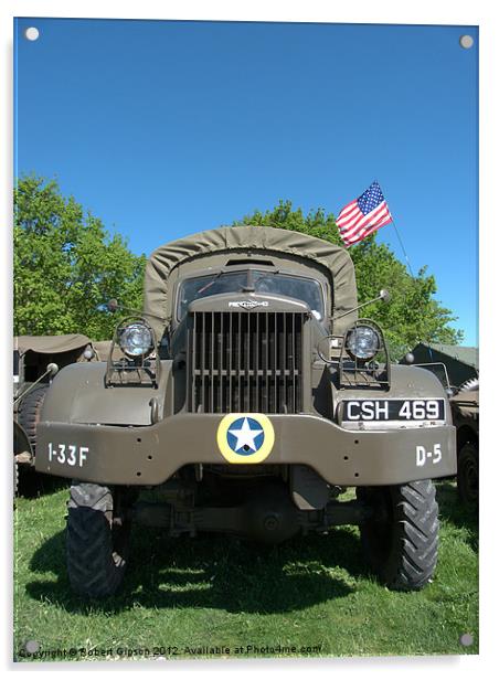 Monster military truck Acrylic by Robert Gipson