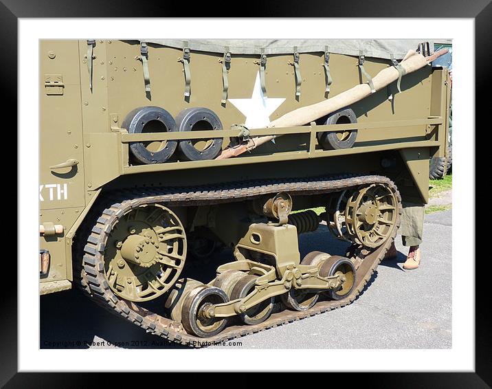 Half Track in colour Framed Mounted Print by Robert Gipson