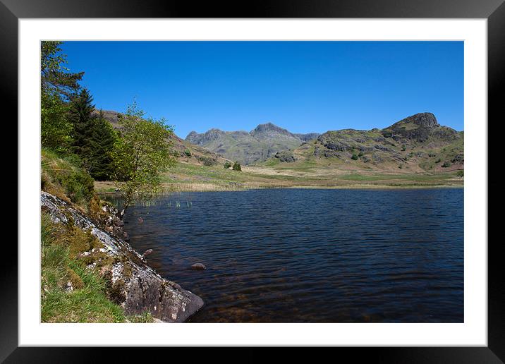 Blea Tarn Framed Mounted Print by Roger Green