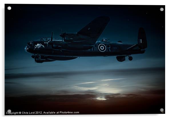 Night Flight Acrylic by Chris Lord
