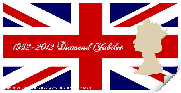 Queen Elizabeth II Diamond Jubilee Print by Natalie Kinnear