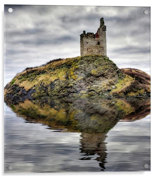 Greenan Castle Acrylic by Sam Smith