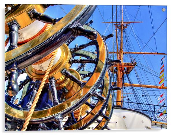 The Helm HMS Warrior Acrylic by Colin Williams Photography
