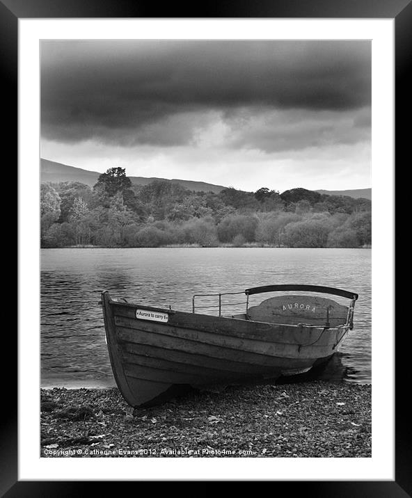 Derwentwater Row Boat Framed Mounted Print by Catherine Fowler