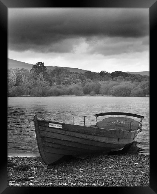 Derwentwater Row Boat Framed Print by Catherine Fowler