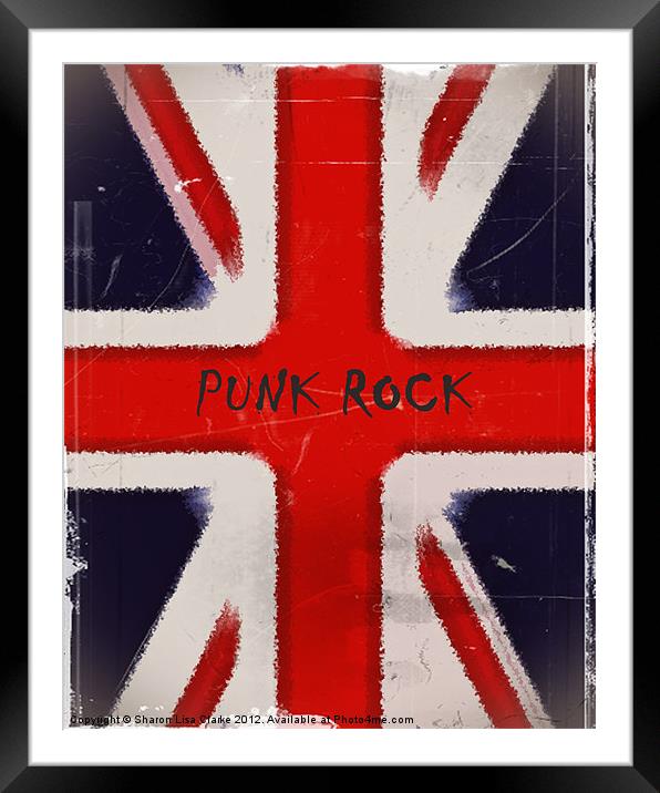 Punk Rock Framed Mounted Print by Sharon Lisa Clarke