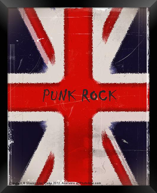 Punk Rock Framed Print by Sharon Lisa Clarke