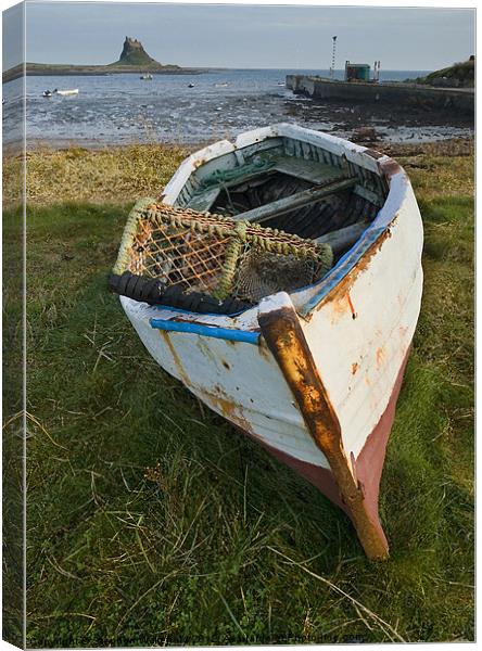 Lindisfarne boat Canvas Print by Stephen Wakefield