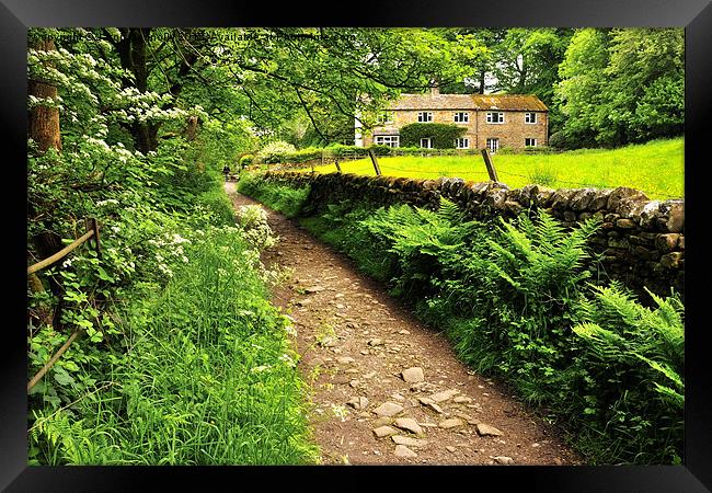 Pathway To Pendle Framed Print by Jason Connolly