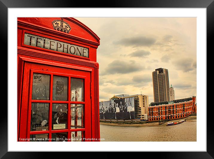 London calling Framed Mounted Print by Jasna Buncic