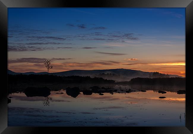 Lochan na h-Achlaise Sunrise Framed Print by Robert Murray