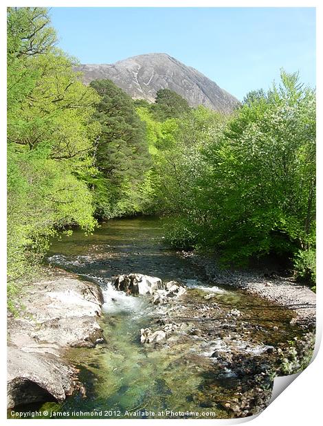 The River Coe Print by james richmond