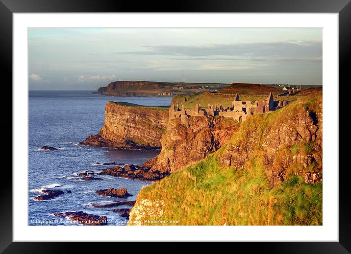 Dunluce fortress Framed Mounted Print by David McFarland
