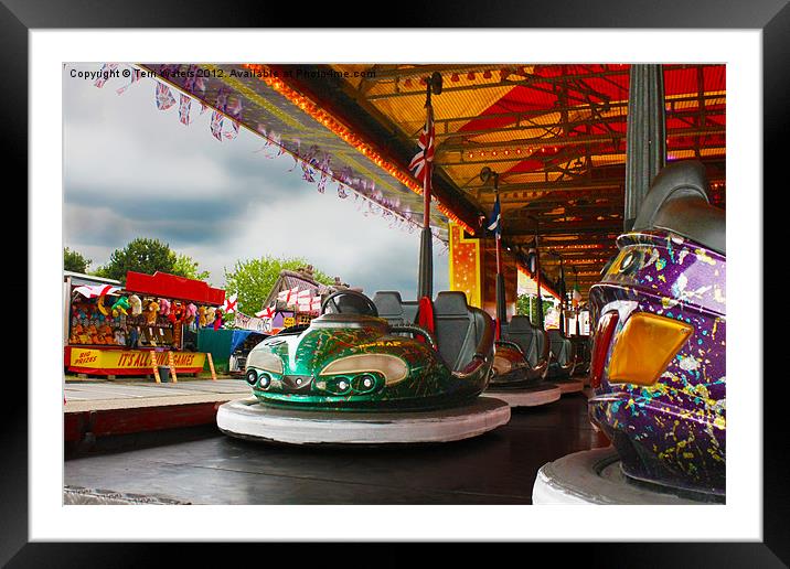 Bumper Cars Framed Mounted Print by Terri Waters
