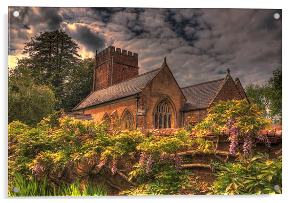 All Saints Church, Nynehead, Somerset Acrylic by Dean Messenger