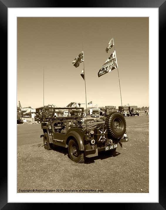 Jeep 4x4 Framed Mounted Print by Robert Gipson