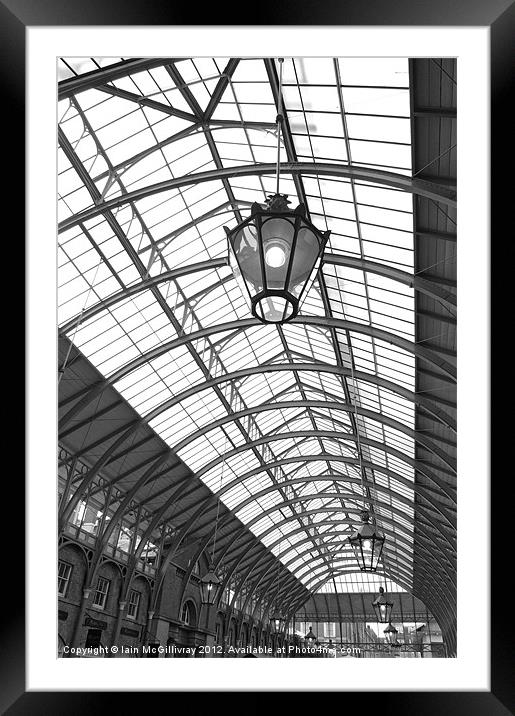 Covent Garden Roof Framed Mounted Print by Iain McGillivray