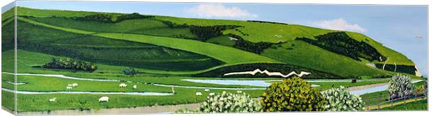 Glorious Cuckmere Valley Canvas Print by Roger Stevens