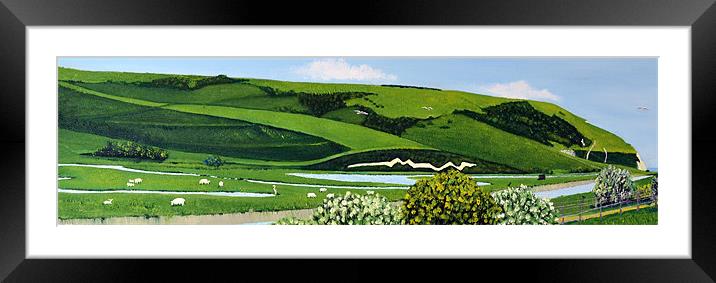 Glorious Cuckmere Valley Framed Mounted Print by Roger Stevens