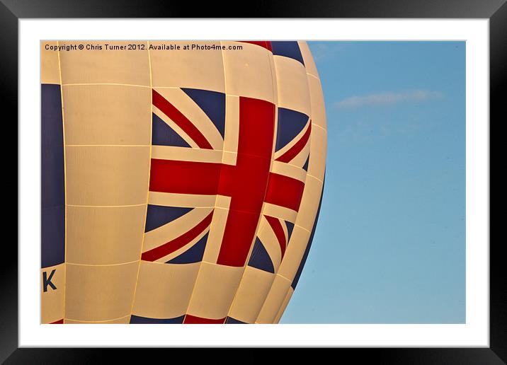Great Britain Air Balloon Framed Mounted Print by Chris Turner