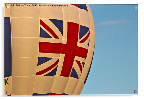 Great Britain Air Balloon Acrylic by Chris Turner