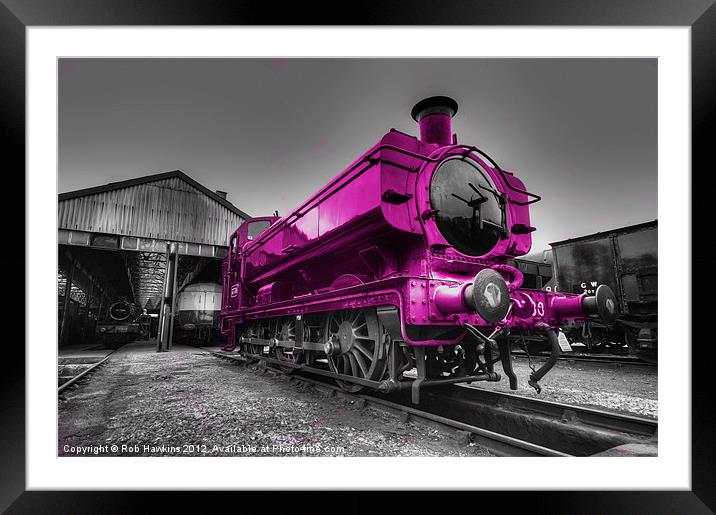 The Pink Pannier Framed Mounted Print by Rob Hawkins