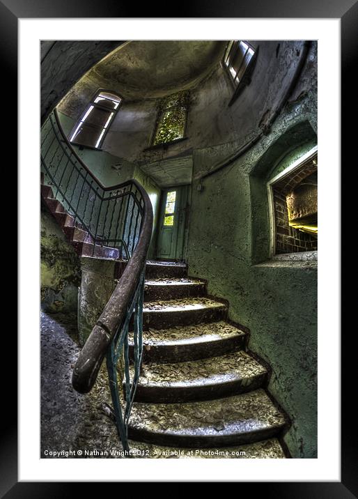 Small stairs Framed Mounted Print by Nathan Wright
