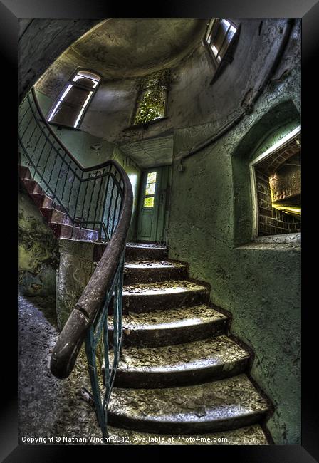 Small stairs Framed Print by Nathan Wright