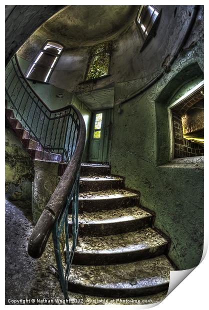 Small stairs Print by Nathan Wright