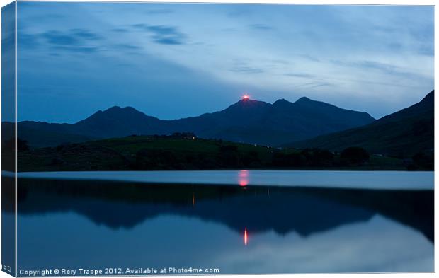 Jubilee Beacon - Snowdon Canvas Print by Rory Trappe