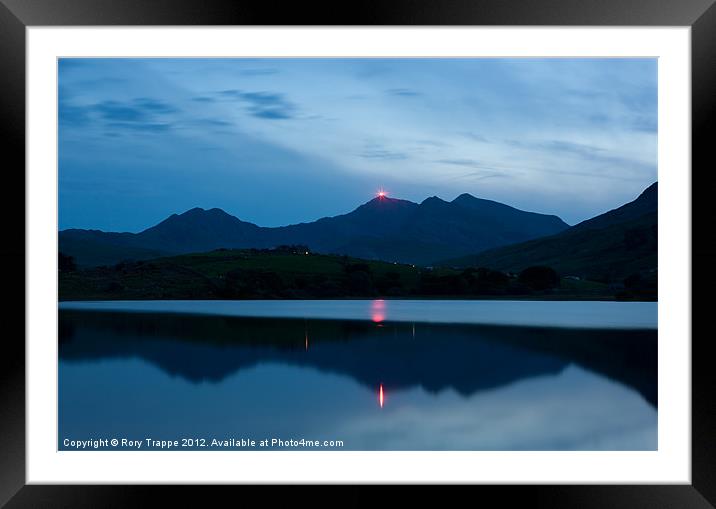 Jubilee Beacon - Snowdon Framed Mounted Print by Rory Trappe