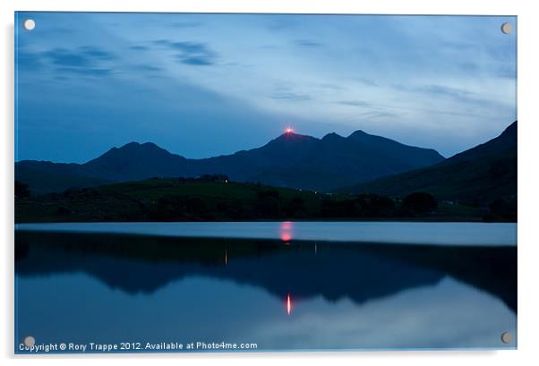 Jubilee Beacon - Snowdon Acrylic by Rory Trappe