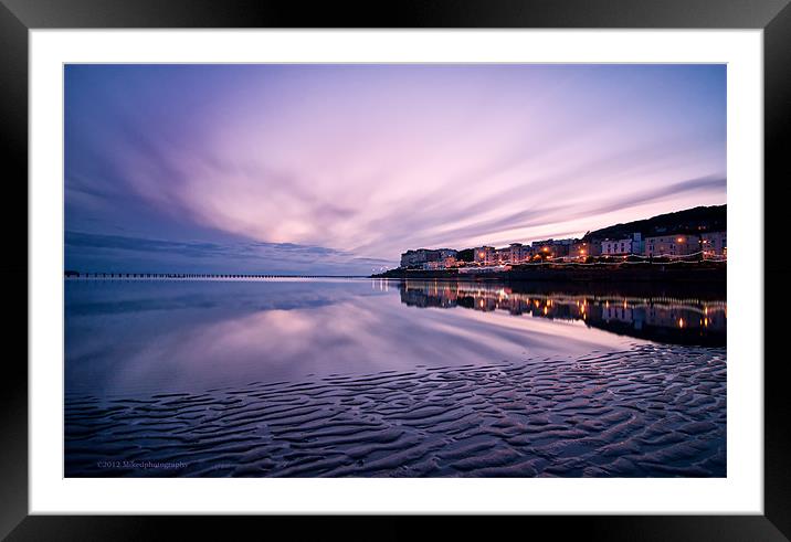 Ripples & reflections Framed Mounted Print by mike Davies