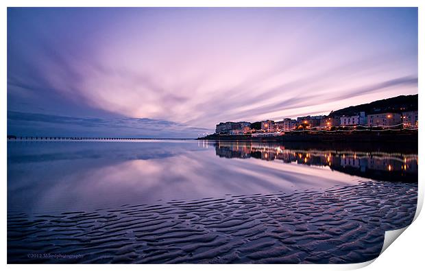Ripples & reflections Print by mike Davies