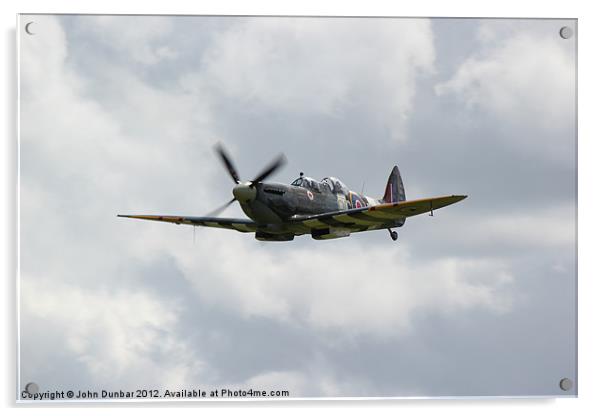 Spitfire Mk9 Acrylic by John Dunbar