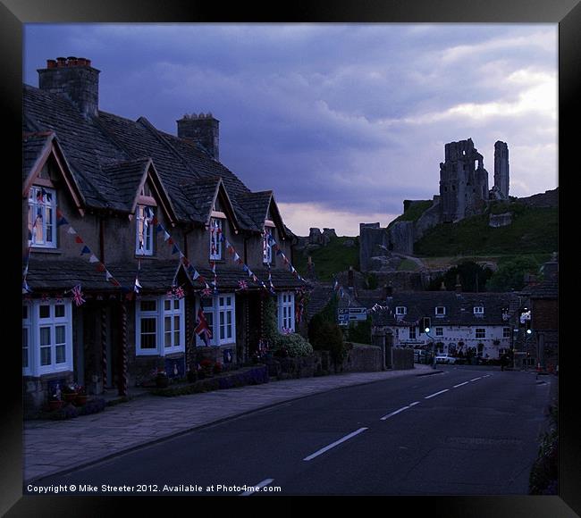 Jubilee at Corfe Castle Framed Print by Mike Streeter