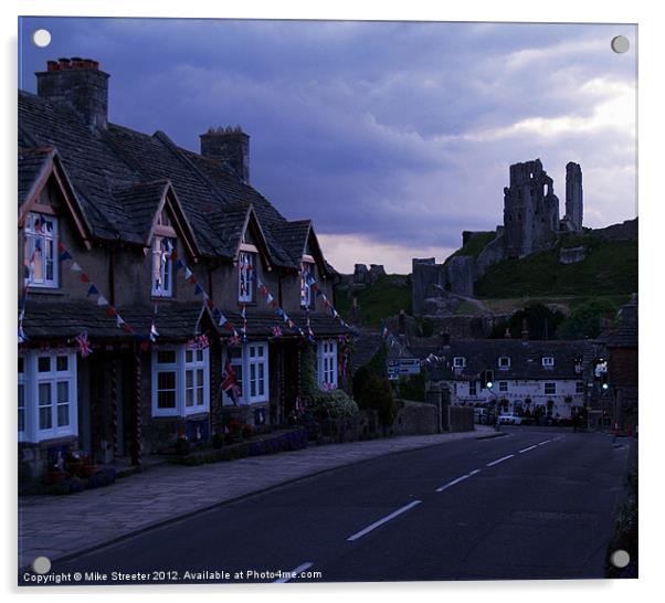 Jubilee at Corfe Castle Acrylic by Mike Streeter