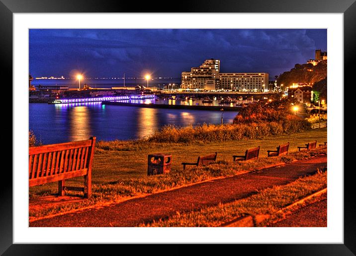 Folkestone from The East Cliff Framed Mounted Print by David Shackle
