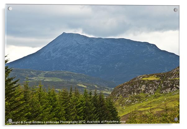 Moody Schiehallion Acrylic by Derek Whitton