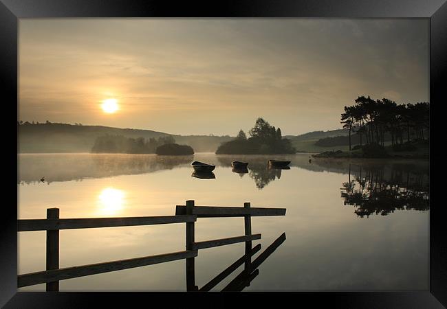 Knapps Loch Sunrise Framed Print by Maria Gaellman
