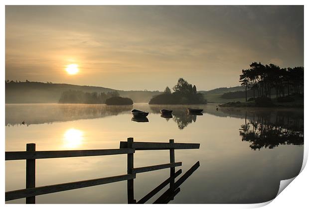 Knapps Loch Sunrise Print by Maria Gaellman