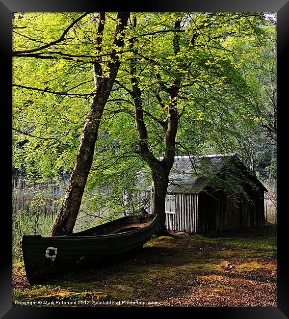 Boat & Boathouse Framed Print by Mark Pritchard