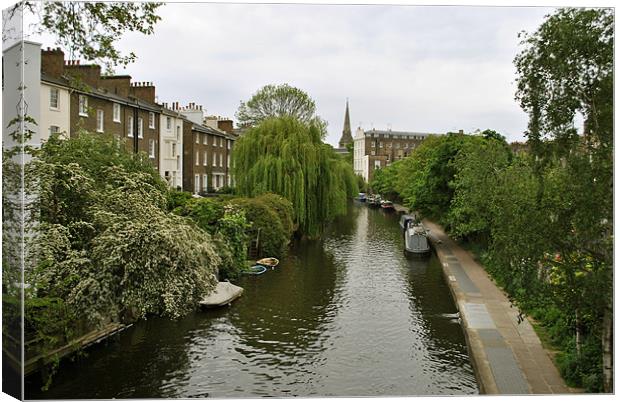 Regents Canal at Primrose Hill Canvas Print by graham young