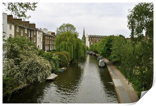 Regents Canal at Primrose Hill Print by graham young