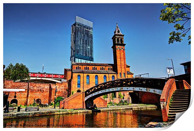 Castlefield Manchester Print by Sandra Pledger