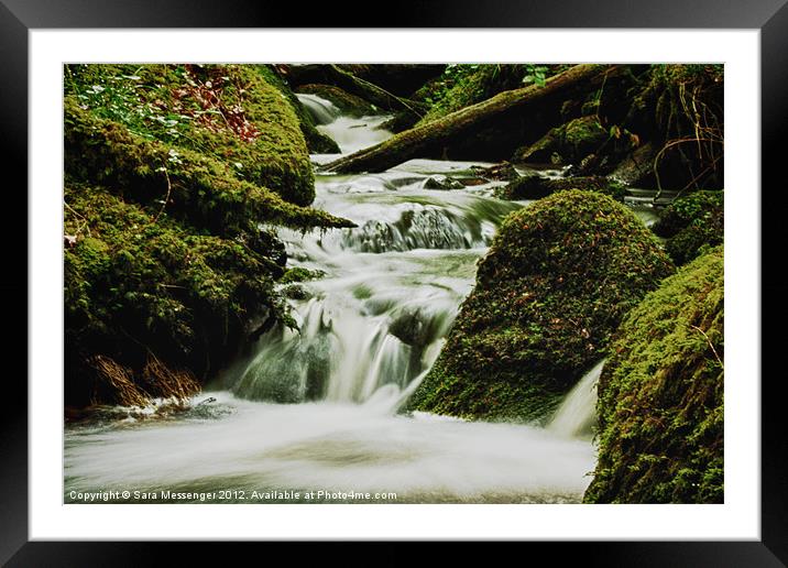Smoky waters Framed Mounted Print by Sara Messenger