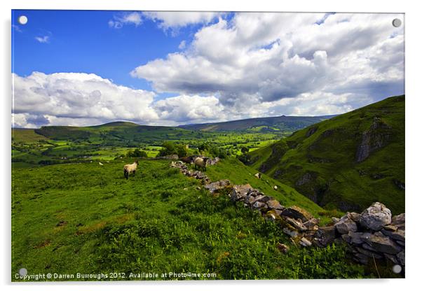 The Peak District, Derbyshire. Acrylic by Darren Burroughs