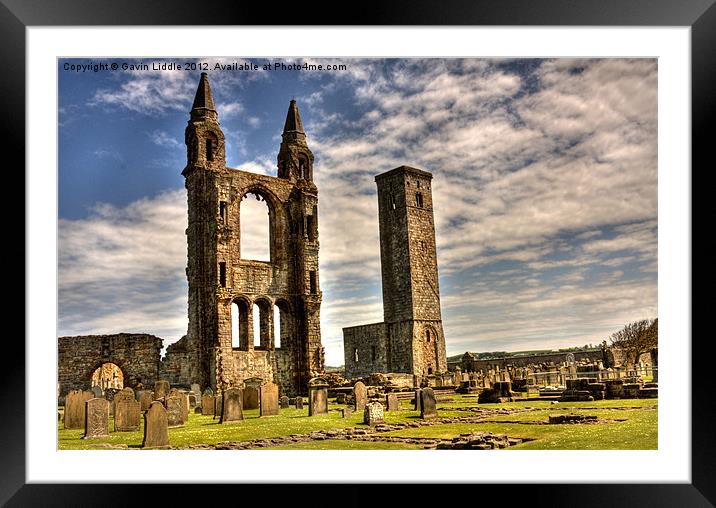 St Andrews Cathedral Framed Mounted Print by Gavin Liddle