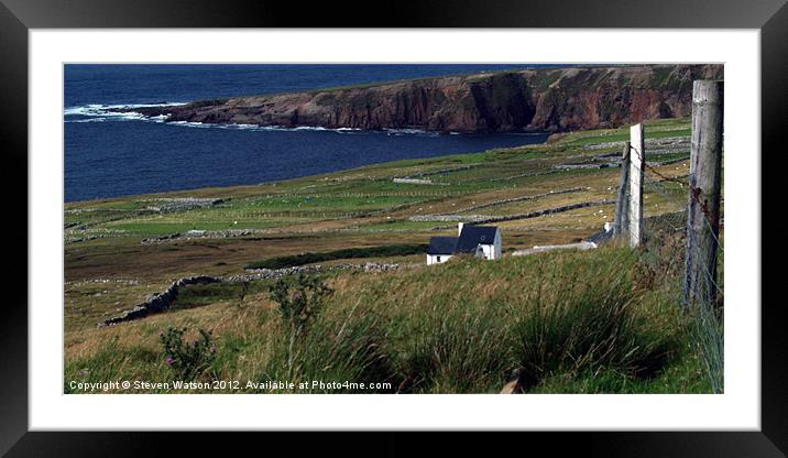 Bloody Foreland Framed Mounted Print by Steven Watson